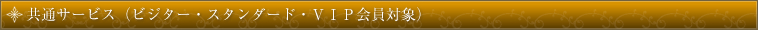 ���ʃT�[�r�X�i�r�W�^�[�E�X�^���_�[�h�E�u�h�o����Ώہj